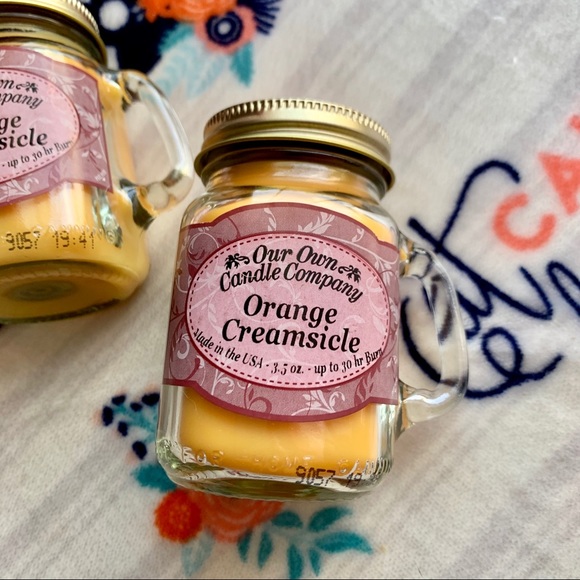 🍊 Orange Creamsicle Mason Jar Candle 🍊 - Picture 2 of 4